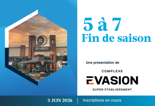 5 à 7 de fin de saison à l'Évasion!